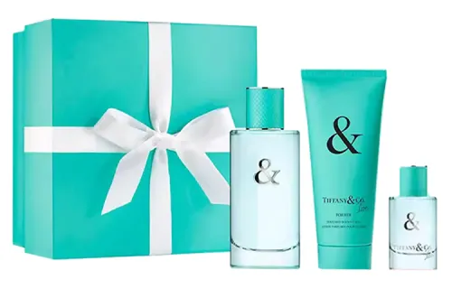 TIFFANY & CO. Tiffany, fresh perfume, set, shower gel, 90 ml, 5 ml, 100 ml