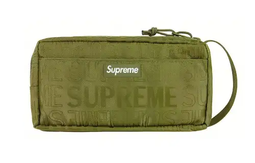 Supreme SS19 Nylon Storage Bag, Toiletry Bag Unisex Olive Green