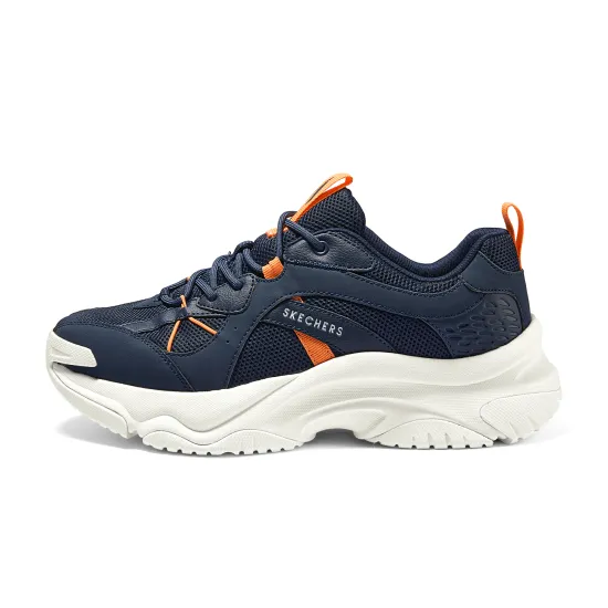 Skechers Street Running Shoes Men Low-Top Blue Orange