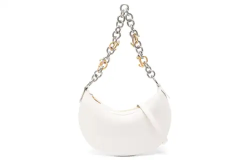 OFF-WHITE Hemisphere leather shoulder bag