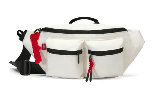 Skechers New Year Fabric Sling Bag, Fanny Pack Regular Unisex Marshmallow White