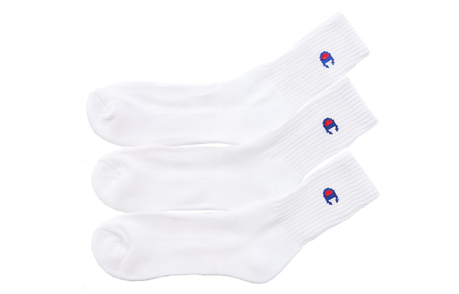 Champion Crew Socks Japan Version Unisex 3 Pack