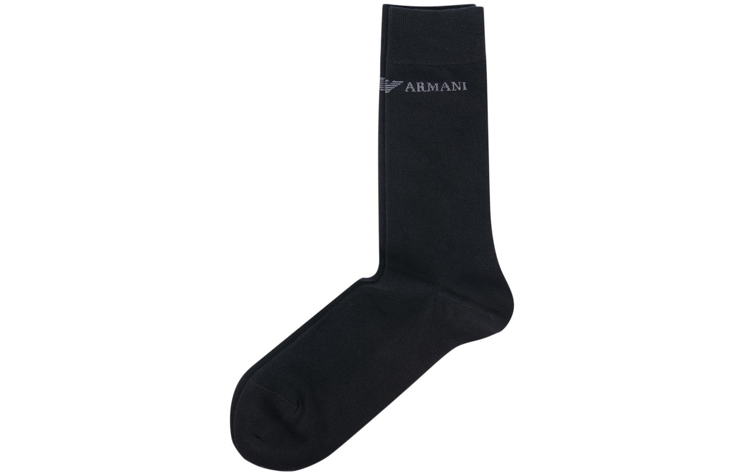 EMPORIO ARMANI Knee High Socks Men’s 3 Pack Black