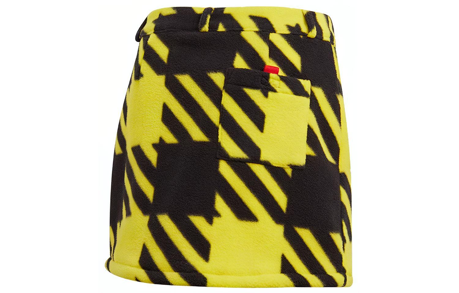 Женская юбка adidas originals Skirt (лимонно-желтая) — фото 2