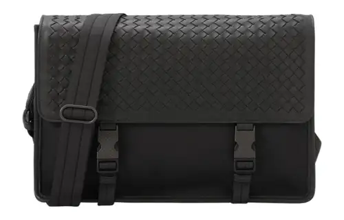 Bottega Veneta Nylon Crossbody Black