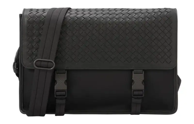 Bottega Veneta Nylon Crossbody Black