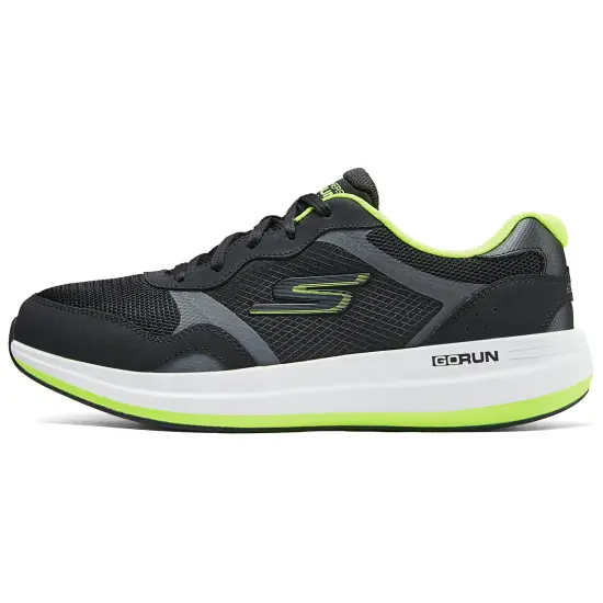 Skechers Go Run Pulse Cushioning Wear Resistant Low Top Running Shoes Men's Black