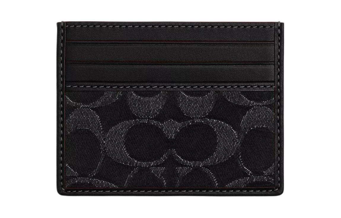 Женский кошелек COACH Card Case 10 (черный)