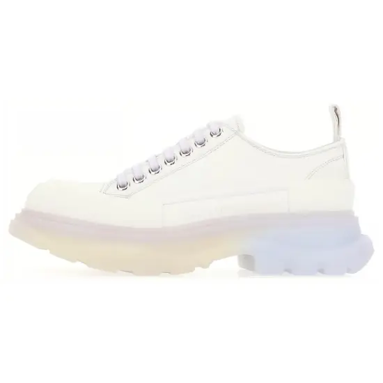 Alexander McQueen Tread Slick Low Lace Up Shoes 'White Multi' Women's