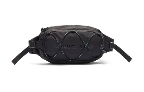 Converse Polyester Shoulder Bag, Crossbody Bag, Sling Bag, Fanny Pack Regular Unisex Black