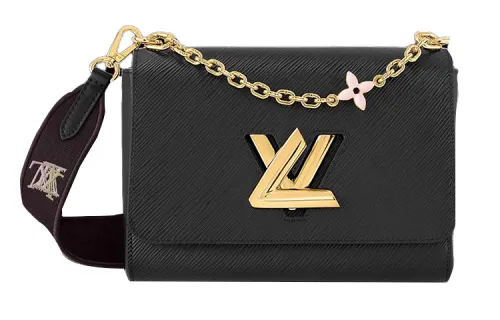 LOUIS VUITTON Epi Grain Leather Shoulder Bag, Crossbody Bag Medium Women's Black