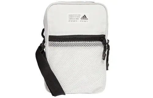 Adidas Polyester Shoulder Bag, Crossbody Bag Regular Unisex White