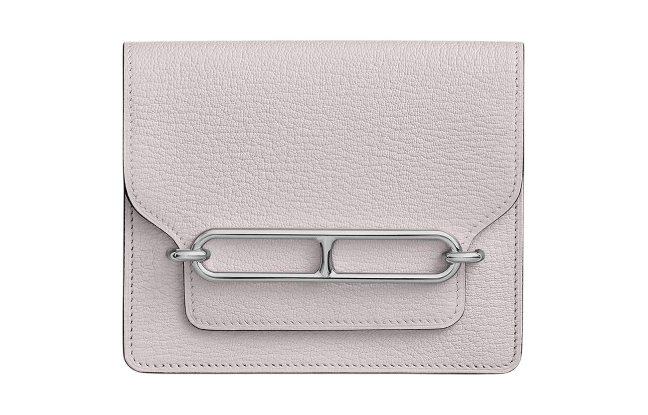 Женский кошелек Hermes Roulis Slim (фиолетовый)