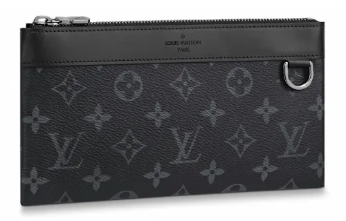 LOUIS VUITTON Discovery Pochette Monogram Eclipse Pm Black
