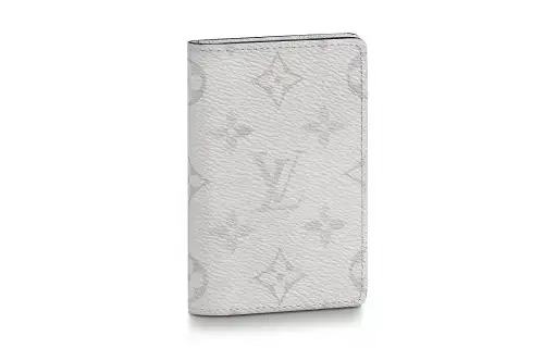 LOUIS VUITTON Pocket Organizer Monogram Antarctica Taiga White