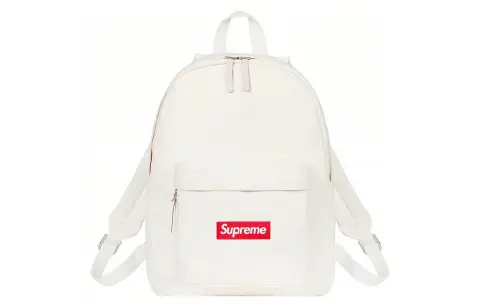 Supreme Canvas Backpack Regular Unisex White/Black
