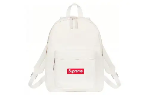 Supreme Canvas Backpack Regular Unisex White/Black