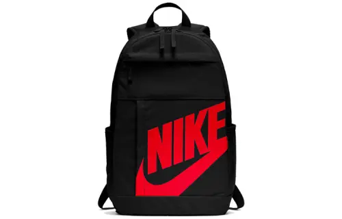 Nike Polyester Backpack Regular Unisex Black Red