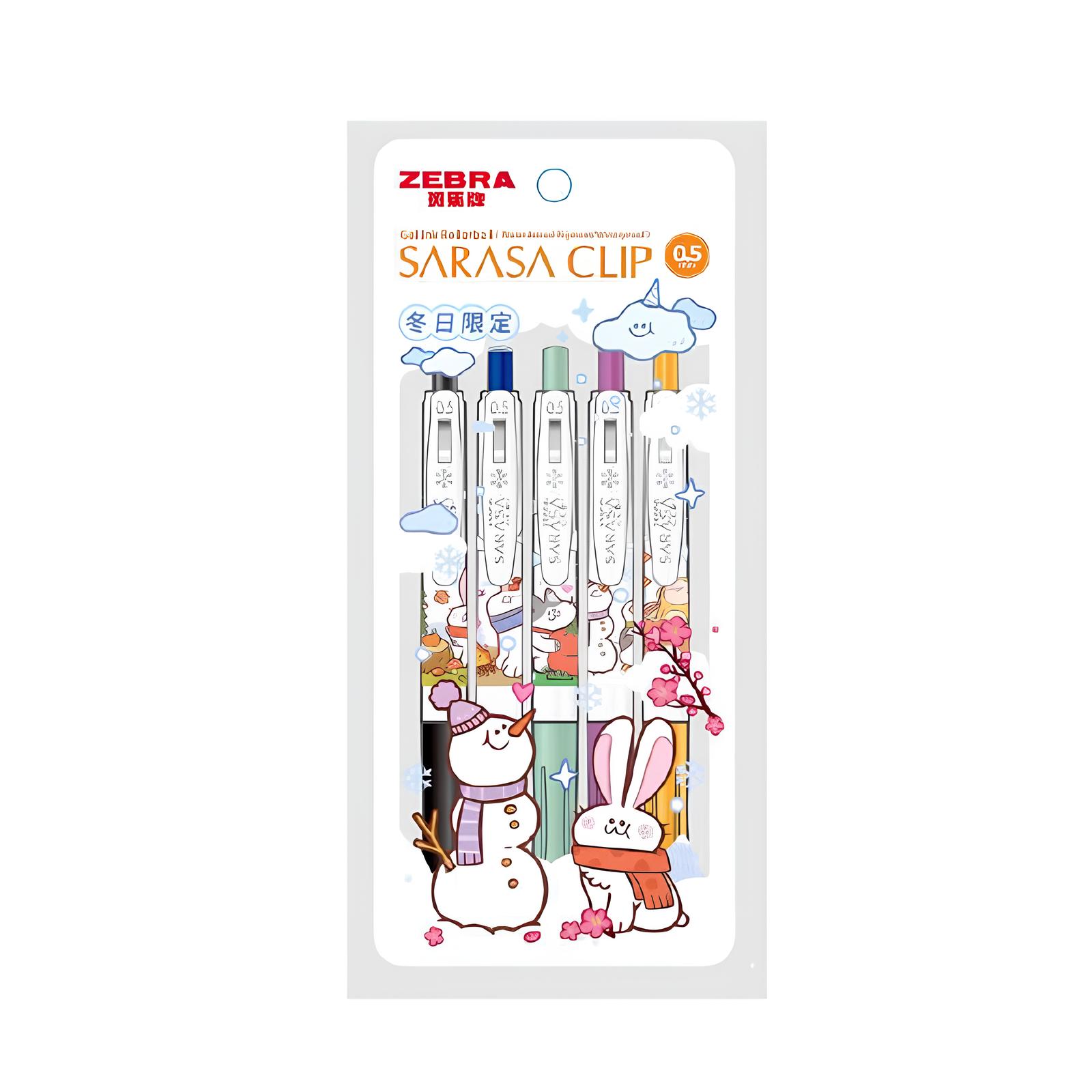 Zebra brand ZEBRA JJ15 winter limited set color ink pen press replaceable refill gel pen