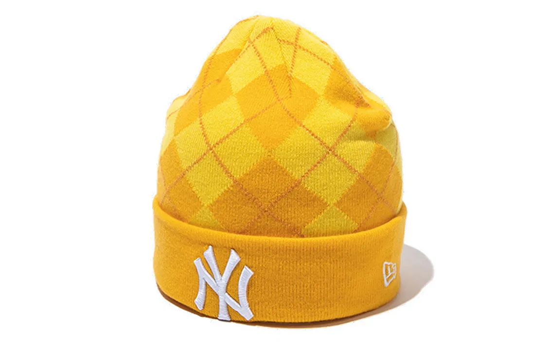 New Era Acrylic, Nylon, Elastane Beanies Unisex Yellow