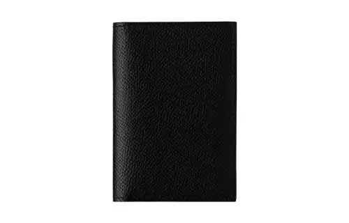 HERMES MC2 Foldable Euclide Epsom Calfskin Coin Purse, Card Holder Men's Noir Black