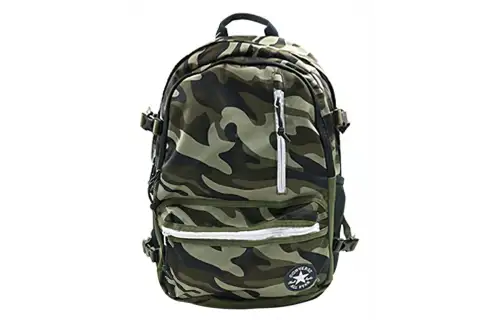 Converse Straight Edge Polyester Backpack Regular Unisex Green Camouflage
