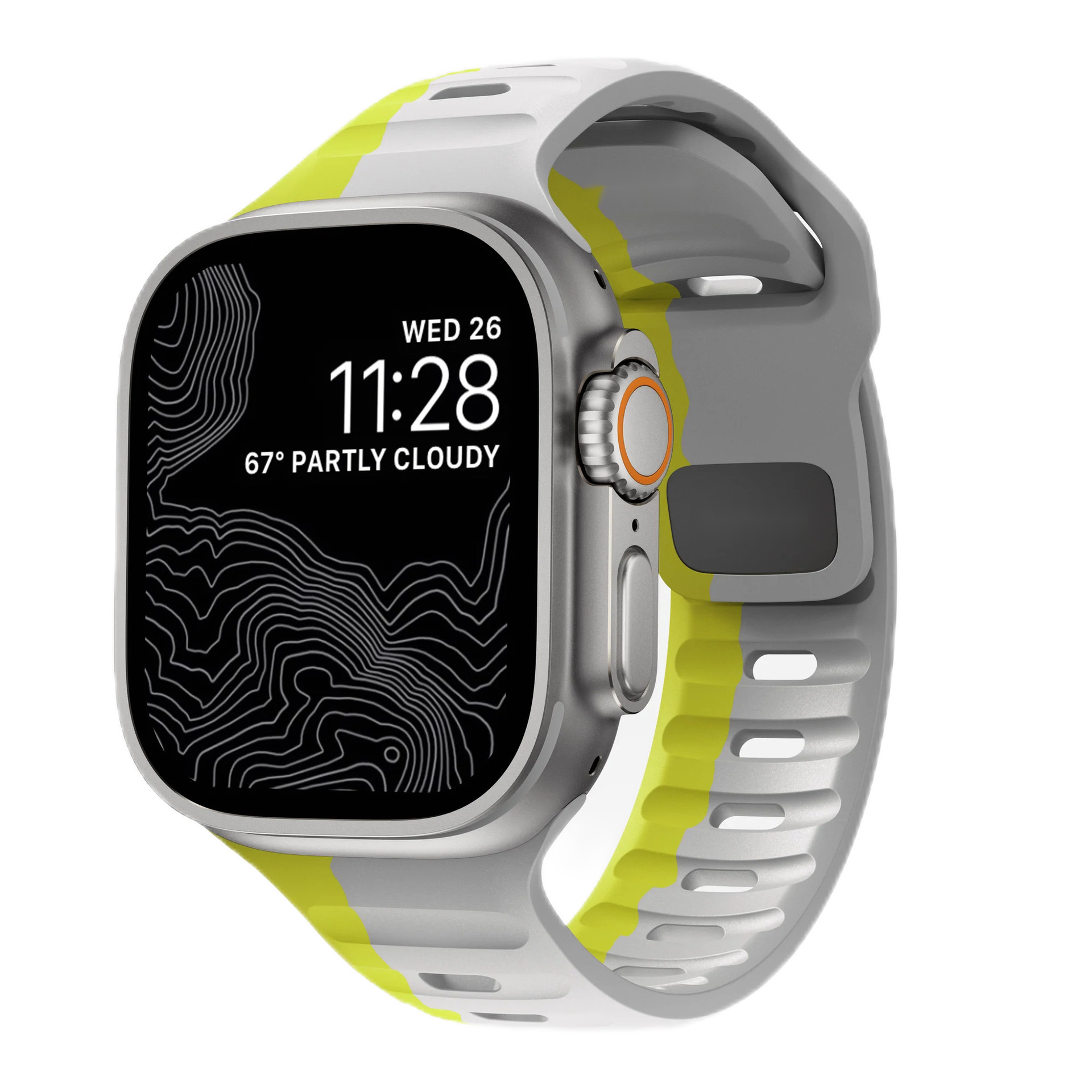 Akkerds Watch strap for Apple silicone watch iwatch S11/s10/S9/SE/8th generation 42 dial two-color liquid skin-friendly hole breathable sports style unisex taste