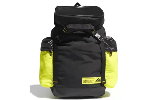 Adidas, sports black yellow backpack for men and women, drawstring, for beloved