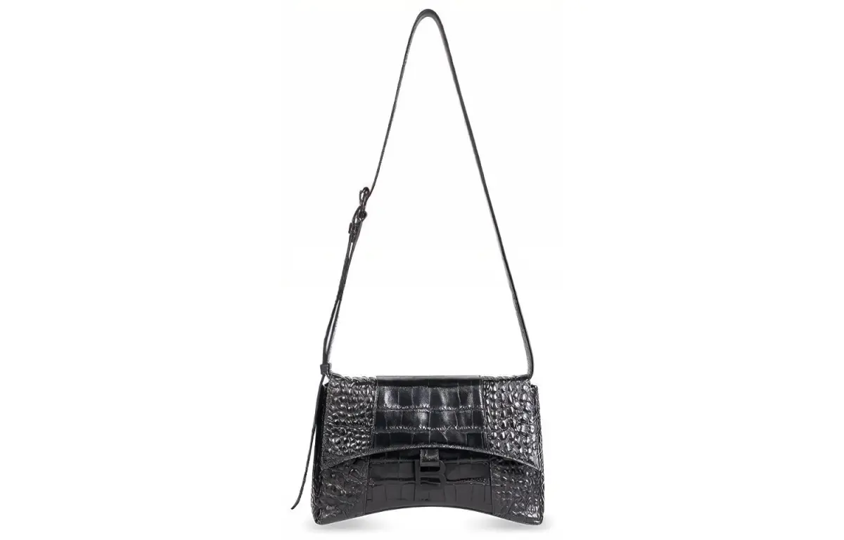 Balenciaga Downtown Cow Leather Crossbody Bags Mini Unisex Black