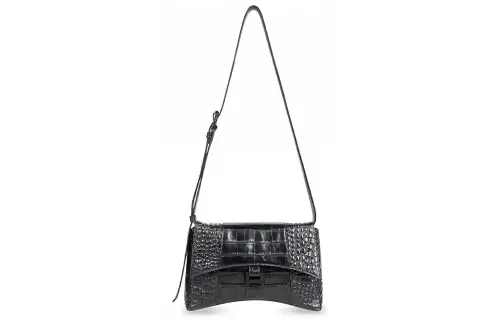 Balenciaga Downtown Cow Leather Crossbody Bags Mini Unisex Black