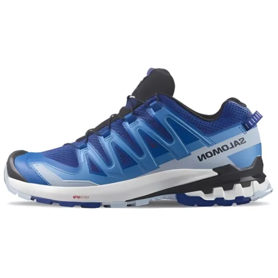 SALOMON XA Pro 3D V9 Cushioning Wear Resistant Low Top Outdoor Shoes Men's Blue White