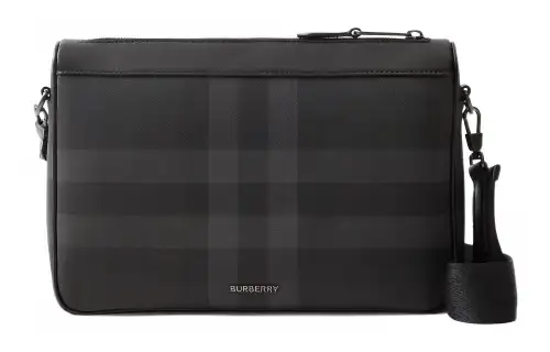Burberry Artificial Leather Shoulder Bag, Crossbody Bag Men's Black