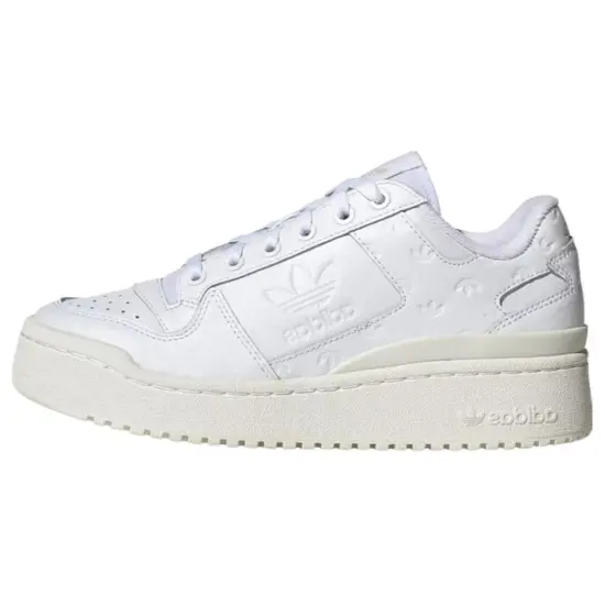Forum Women's Adidas Originals Bold 'Allover Debossed Trefoils - White' Women's