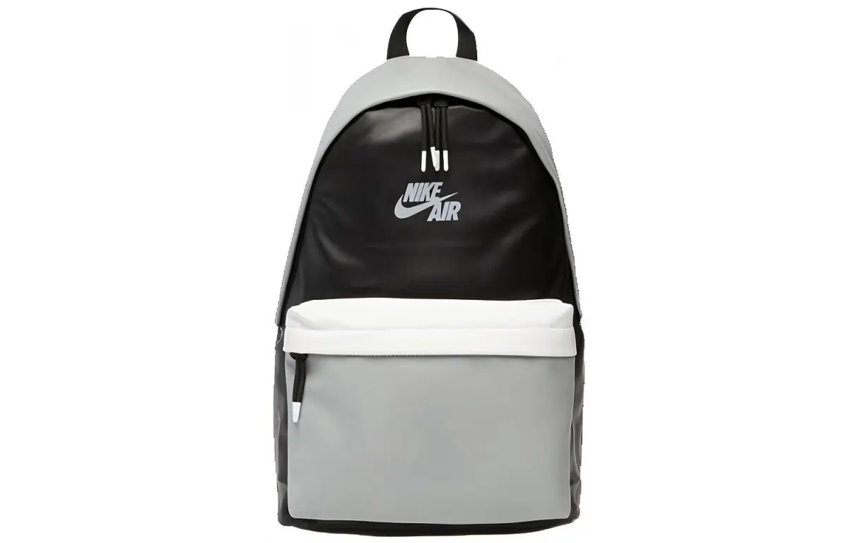 Jordan Leather Basketball Bag Backpack Regular Men's Black Gray