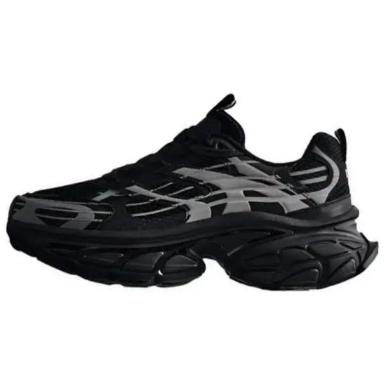 ANTA Chunky Sneakers Men Low-Top Basic Black/Silver