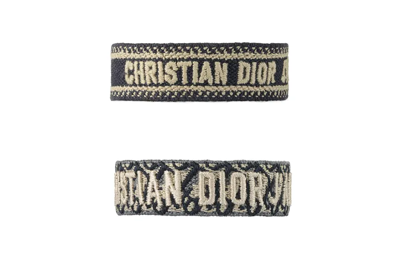 DIOR 100% Cotton Woven Wristbands Unisex