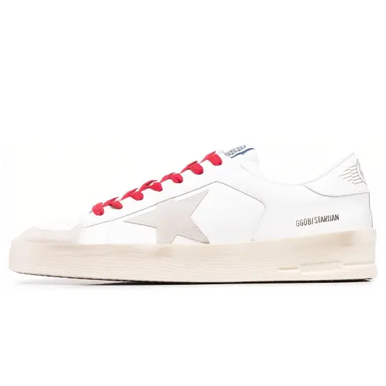 Golden Goose Stardan Skateboard Shoes Men Low-Top White