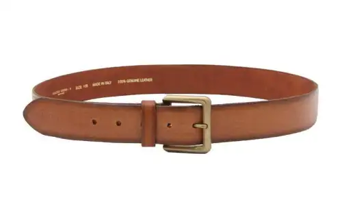 Golden Goose Pin Buckle Design Leather Belts Men's Brown
