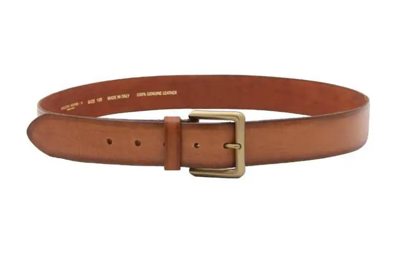 Golden Goose Pin Buckle Design Leather Belts Men's Brown