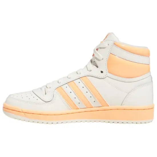Adidas Originals Top Ten Skateboard Shoes Women's Mid-Top White Pink Orange