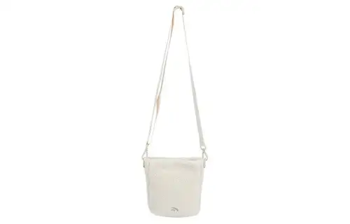 Anta Life Collection Fabric Shoulder Bag, Crossbody Bag Women's Light Beige White