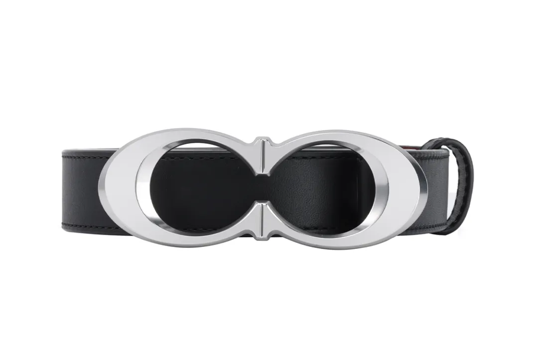 COACH Cow Leather Belts Women's Black Width 2.5cm