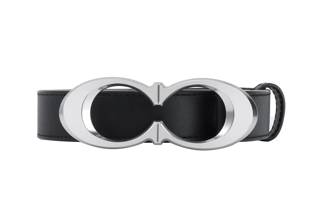 COACH Cow Leather Belts Women's Black Width 2.5cm