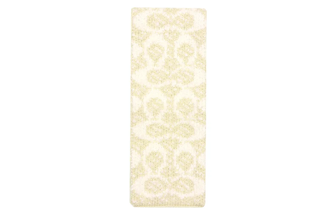 COACH Wool Knit Scarves Women's Ecru