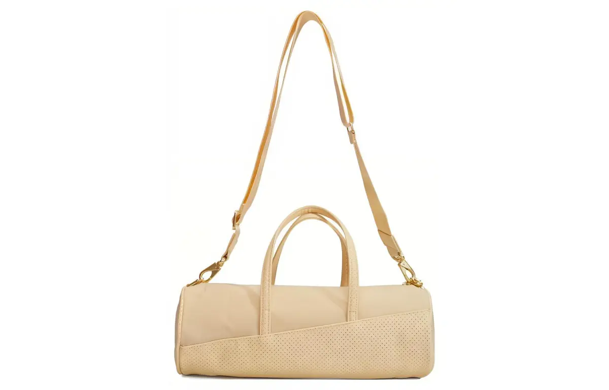 Nike Adjustable Strap Canvas Handbag, Canvas Bag, Crossbody Bag, Shoulder Bag Regular Women's Beige Yellow