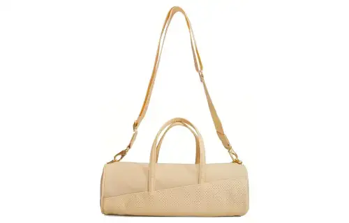 Nike Adjustable Strap Canvas Handbag, Canvas Bag, Crossbody Bag, Shoulder Bag Regular Women's Beige Yellow