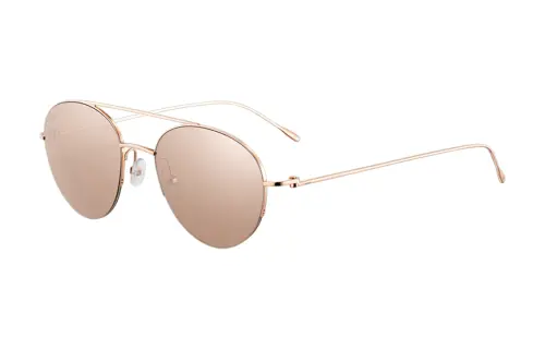 CARTIER Aviator Sunglasses Unisex Rose Gold