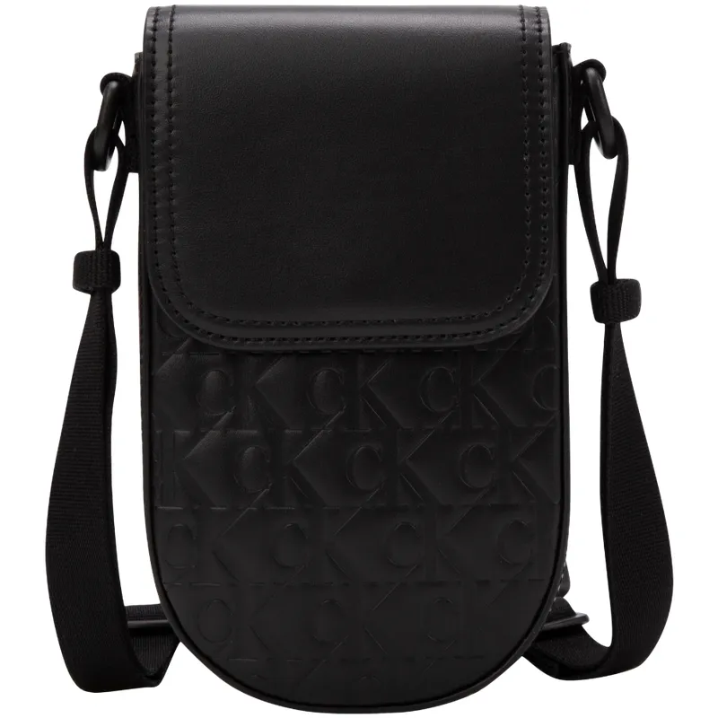 CALVIN KLEIN Synthetic Material Crossbody Bags Men's Space Black