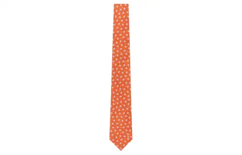 LOUIS VUITTON Graphic logo vivienne tie men's orange