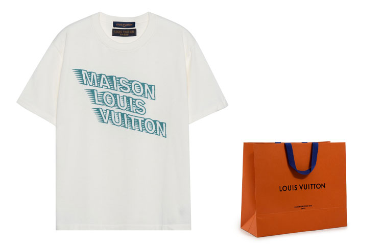 Футболка Louis Vuitton (бежевая) — фото 3